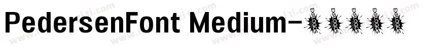 PedersenFont Medium字体转换